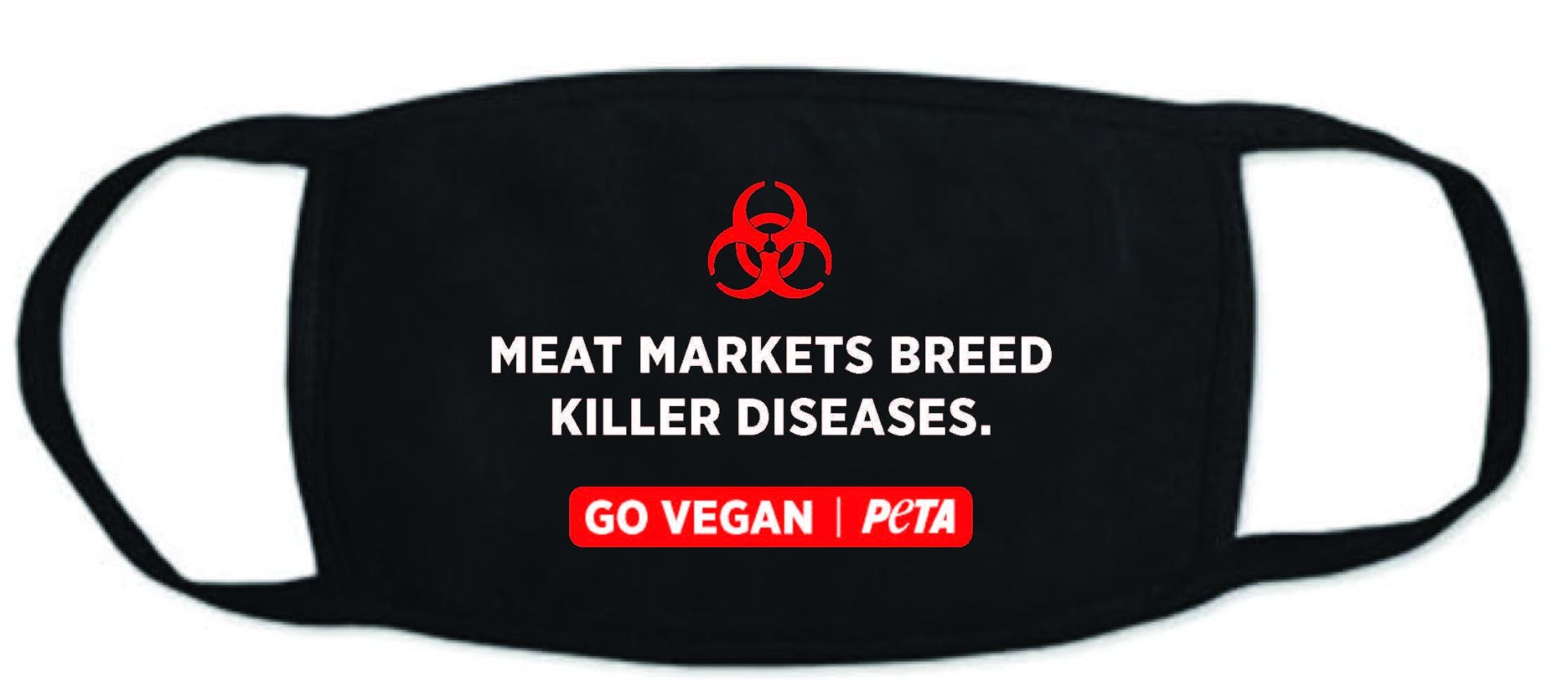 Photo of PETA's facemark.